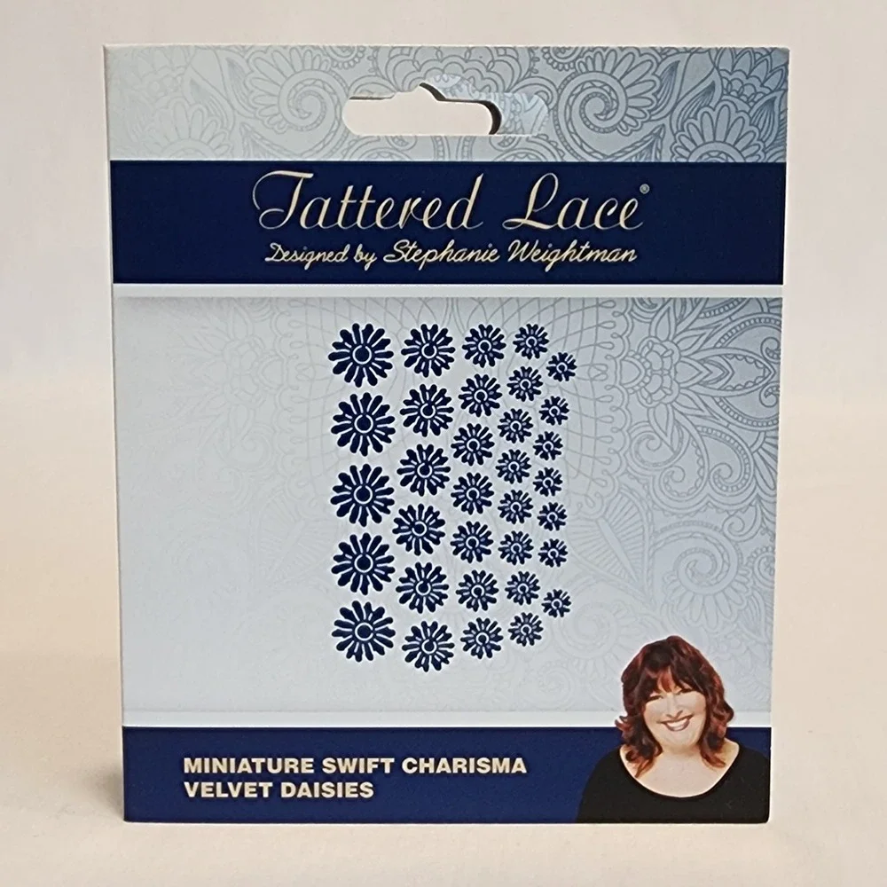 Tattered Lace Miniature Swift Charisma 4 Die Set Daisies Leaves Camara Floral